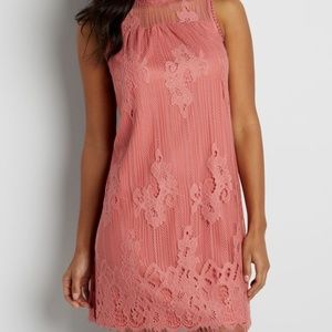 Maurices Dark Pink Lace Dress